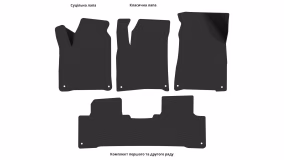 Interior mats for the SsangYong Korando 2010-2012 III generation EU Crossover pre-restyling - Фото 3