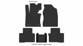 Interior mats for the SsangYong Tivoli XLV 2016-… I generation EU Crossover - Фото 4