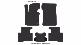 Interior mats for the SsangYong Tivoli 2015-… I generation EU Crossover - Фото 3