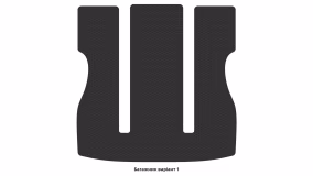 Interior mats for the SsangYong Rodius 2004-2007 I generation EU Minivan pre-restyling 7-seater - Фото 2