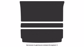 Interior mats for the SsangYong Rexton W 2012-2017 II generation EU Crossover 7-seater - Фото 2