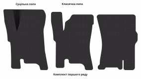 Interior mats for the SsangYong Rodius 2007-2013 I generation EU Minivan restyling 7/9-seater - Фото 2