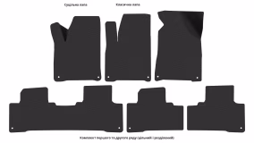 Interior mats for the SsangYong Korando 2012-2019 III generation EU Crossover restyling - Фото 3