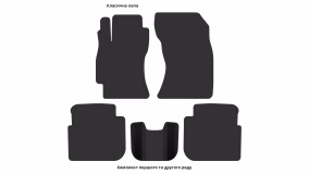 Interior mats for the Subaru Legacy BD 1994-1999 II generation EU Sedan - Фото 3
