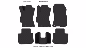 Interior mats for the Subaru Outback BM 2009-2014 IV generation Universal - Фото 4