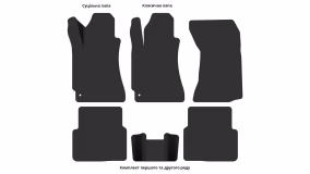 Interior mats for the Subaru Forester SG 2005-2008 II generation EU Crossover restyling - Фото 4