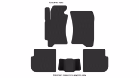 Interior mats for the Subaru Impreza GC, GF, GM 1992-2000 I generation EU Sedan - Фото 2