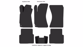 Interior mats for the Subaru Forester SG 2002-2005 II generation EU Crossover pre-restyling - Фото 4