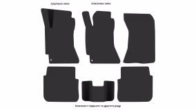 Interior mats for the Subaru Outback BH 1999-2003 II generation EU Universal - Фото 3