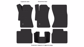 Interior mats for the Subaru Legacy BL 2003-2009 IV generation EU Sedan - Фото 5