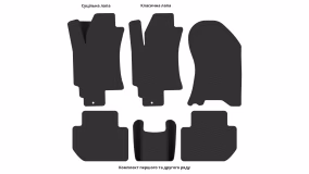 Interior mats for the Subaru Tribeca B-9 2005-2014 I generation Crossover - Фото 5