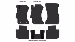 Interior mats for the Subaru XV (GP) 2016-2017 I generation EU Crossover restyling - Фото 6
