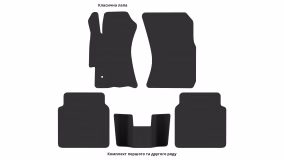 Interior mats for the Subaru Legacy BH 1999-2003 III generation EU Universal - Фото 2