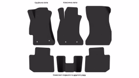 Interior mats for the Subaru XV (GP) 2011-2016 I generation EU Crossover pre-restyling - Фото 5