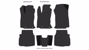Interior mats for the Subaru Outback BT 2019-2025 VI generation EU Crossover - Фото 3