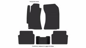 Interior mats for the Subaru Impreza GD 2000-2007 II generation EU Universal - Фото 3