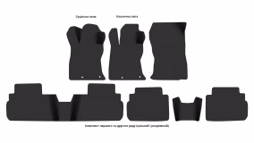 Interior mats for the Subaru Forester SK 2021-2024 V generation EU Crossover restyling - Фото 4