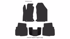 Interior mats for the Subaru Legacy BW 2019-2025 VII generation EU Universal - Фото 2