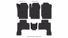Interior mats for the Suzuki Grand Vitara JT 2005-2012 III generation EU Crossover pre-restyling 5-door - Фото 3