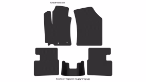 Interior mats for the Suzuki Swift (AZG) 2010-2017 V generation EU Hatchback 5-door - Фото 3