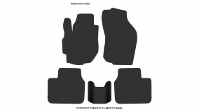 Interior mats for the Suzuki Liana 2001-2007 I generation EU Sedan - Фото 2