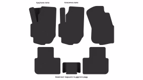 Interior mats for the Suzuki Liana 2001-2007 I generation EU Hatchback - Фото 2