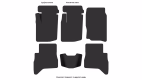 Interior mats for the Suzuki Grand Vitara (FT/GT) 1998-2005 II generation EU Crossover 5-door - Фото 3