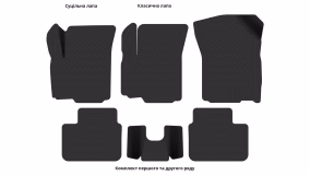 Interior mats for the Suzuki SX4 2006-2009 I generation EU Hatchback pre-restyling - Фото 4