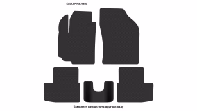 Interior mats for the Suzuki Splash 2008-2018 I generation EU Hatchback - Фото 3