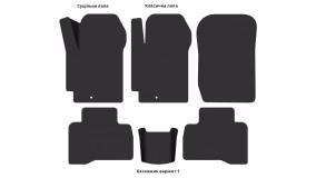 Interior mats for the Suzuki Grand Vitara JT 2012-2017 III generation EU Crossover restyling 5-door - Фото 3