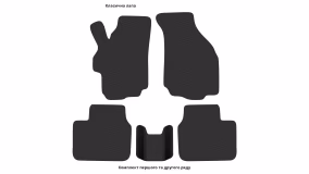 Interior mats for the Suzuki Liana 2001-2007 I generation EU Sedan AWD - Фото 2