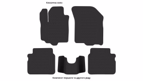 Interior mats for the Suzuki Celerio (FE) 2014-… II generation EU Hatchback - Фото 2