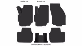 Interior mats for the Suzuki Liana 2001-2007 I generation EU Universal AWD - Фото 2