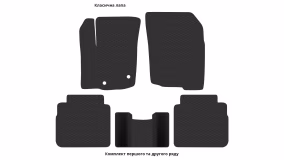Interior mats for the Suzuki SX4 S-Cross 2021-… III generation EU Crossover Hybrid - Фото 3