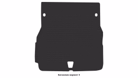 Interior mats for the Tesla Model X 2015-2021 I generation US Crossover pre-restyling 6-seater - Фото 6
