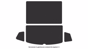 Interior mats for the Tesla Model Y 2020-… I generation US Crossover 7-seater - Фото 3
