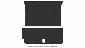 Interior mats for the Tesla Model X 2015-2017 I generation US Crossover pre-restyling 7-seater - Фото 2