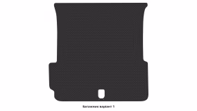 Interior mats for the Tesla Model X 2015-2017 I generation US Crossover pre-restyling 7-seater - Фото 3