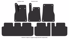 Interior mats for the Tesla Model S Plaid 2021-… I generation US Liftback - Фото 4