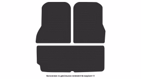 Interior mats for the Tesla Model X 2021-… I generation US Crossover restyling 6-seater - Фото 3