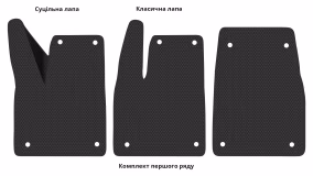 Interior mats for the Tesla Model X 2021-… I generation US Crossover restyling 6-seater - Фото 5