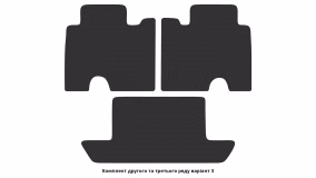 Interior mats for the Tesla Model X 2021-… I generation US Crossover restyling 6-seater - Фото 8