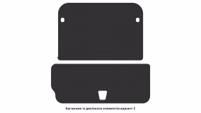 Interior mats for the Tesla Model X 2021-… I generation US Crossover restyling 6-seater - Фото 12