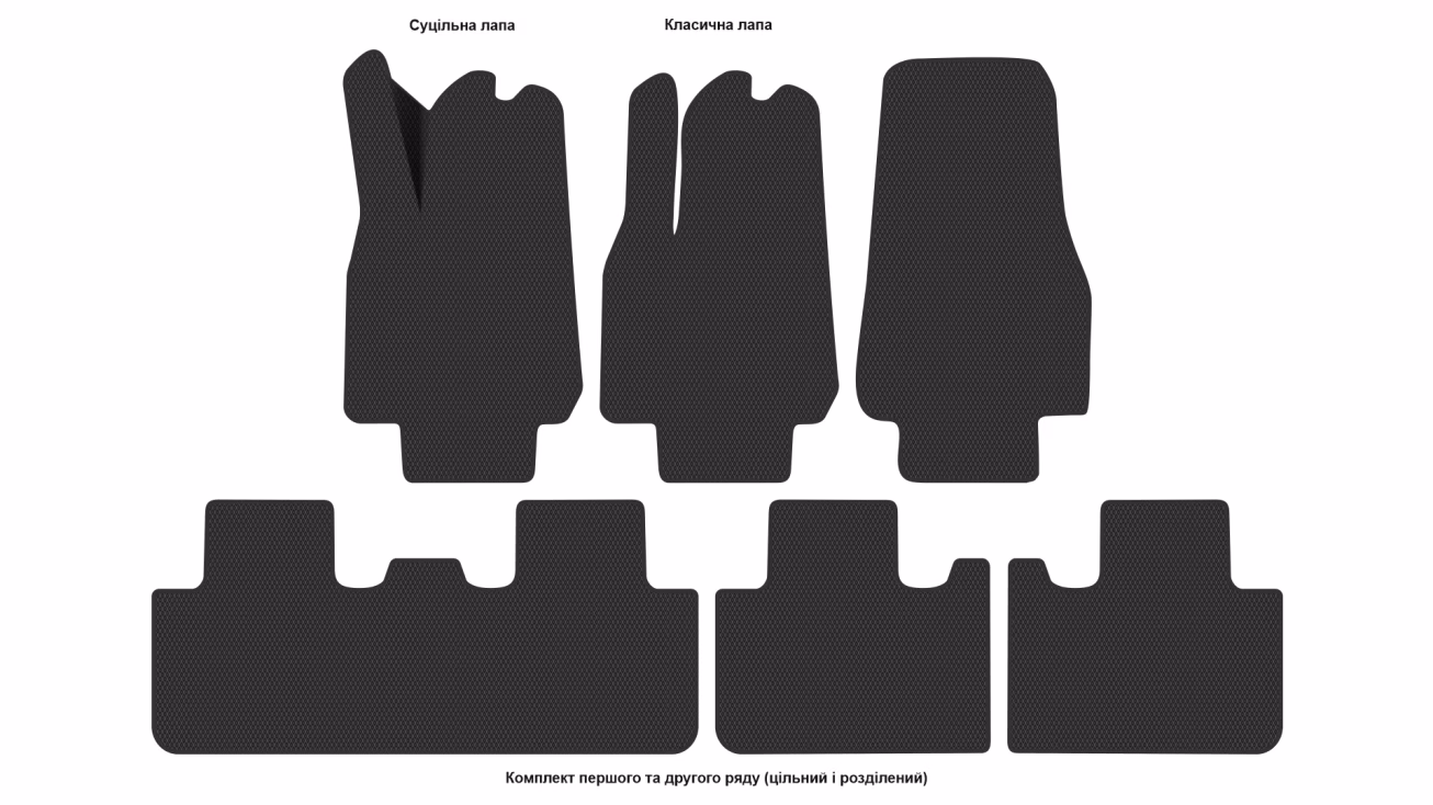 Interior mats for the Tesla Model Y 2025-… I generation US Crossover restyling - Фото 2