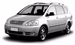 Interior mats for the Toyota Avensis Verso 2001-2009 I generation EU Minivan 7-seater