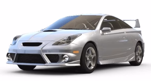 Interior mats for the Toyota Celica 1999-2006 VII generation JP Coupe