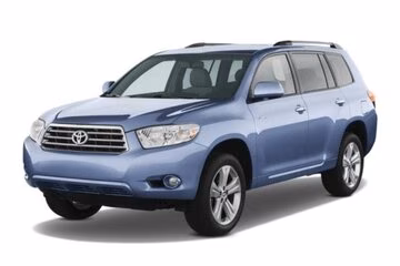Interior mats for the Toyota Highlander XU40 2008-2013 II generation EU Crossover 7-seater