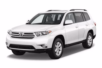 Interior mats for the Toyota Highlander XU40 2008-2013 II generation EU Crossover 7-seater Hybrid
