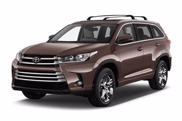 Interior mats for the Toyota Highlander XU50 2013-2021 III generation EU Crossover 8-seater