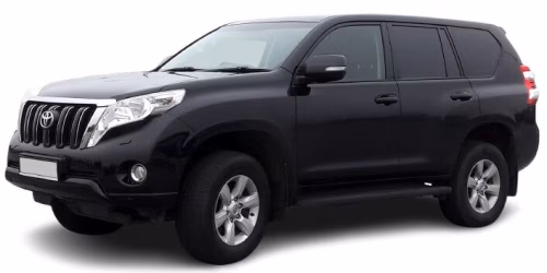 Interior mats for the Toyota Land Cruiser Prado J150 2017-2023 IV generation EU Crossover 2 restyling 5-seater